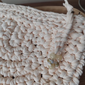 Horgolt oldaltáska  - táska & tok - kézitáska & válltáska - vállon átvethető táska - Meska.hu