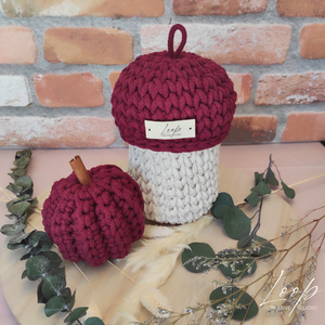 Horgolt makk tároló és őszi dekor tök szett  kézműves home decor - Meska.hu