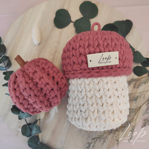Horgolt makk tároló és őszi dekor tök szett  kézműves home decor - kellékek & szerszámok - dekorációs kellékek - őszi dekor - őszi dekortök - Meska.hu