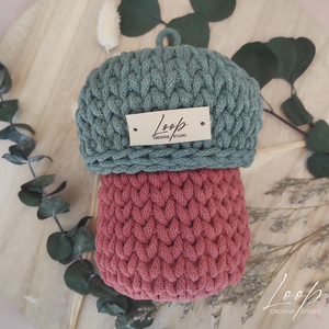 Horgolt makk tároló és őszi dekor tök szett  kézműves home decor - kellékek & szerszámok - dekorációs kellékek - őszi dekor - őszi dekortök - Meska.hu