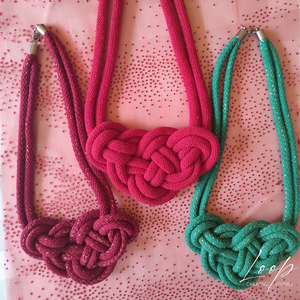 Egyedi kötél nyaklánc  ünnepi kollekció, karácsonyi ajándék ötlet nőknek - ékszer - nyaklánc - medál nélküli nyaklánc - Meska.hu