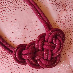 Egyedi kötél nyaklánc  ünnepi kollekció, karácsonyi ajándék ötlet nőknek - ékszer - nyaklánc - medál nélküli nyaklánc - Meska.hu