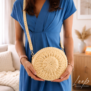 Flora horgolt női bohém táska � virág mintás crossbody táska, egyedi kézműves kézitáska - táska & tok - kézitáska & válltáska - vállon átvethető táska - Meska.hu