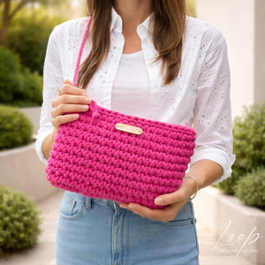 Nara - horgolt kézzel készült crossbody táska , Táska & Tok, Kézitáska & válltáska, Vállon átvethető táska, Horgolás, MESKA