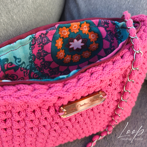 Nara - horgolt kézzel készült crossbody táska  - táska & tok - kézitáska & válltáska - vállon átvethető táska - Meska.hu