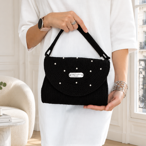 Pearl Edition Luna Flap Bag � Gyöngyös Pamut Zsinórfonal Válltáska / Ünnepi Alkalmi Női Táska - Meska.hu