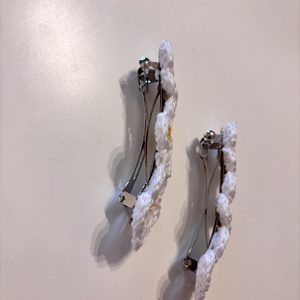 Margarétás horgolt hajcsat - ruha & divat - hajdísz & hajcsat - hajcsat & hajtű - Meska.hu