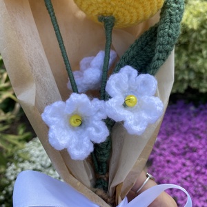 Horgolt virágcsokor - otthon & életmód - dekoráció - virágdísz és tartó - csokor & virágdísz - Meska.hu