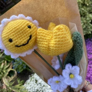 Horgolt virágcsokor - otthon & életmód - dekoráció - virágdísz és tartó - csokor & virágdísz - Meska.hu