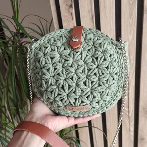 Crossbody horgolt táska - Meska.hu
