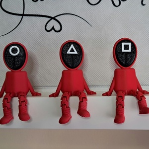 Squid Game figurák  - otthon & életmód - dekoráció - dísztárgy - Meska.hu