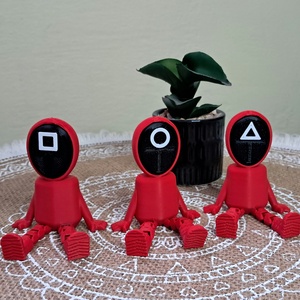Squid Game figurák  - otthon & életmód - dekoráció - dísztárgy - Meska.hu