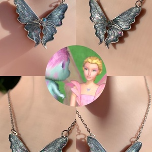 Barbie Fairytopia-Elina nyaklánca, Ékszer, Nyaklánc, Medálos nyaklánc, Ékszerkészítés, Fémmegmunkálás, MESKA