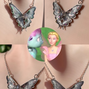 Barbie Fairytopia-Elina nyaklánca, Ékszer, Nyaklánc, Medálos nyaklánc, Ékszerkészítés, Fémmegmunkálás, MESKA