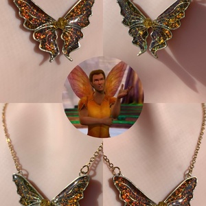 Barbie Fairytopia-Tourmaline nyaklánca, Ékszer, Nyaklánc, Medálos nyaklánc, Ékszerkészítés, Fémmegmunkálás, MESKA