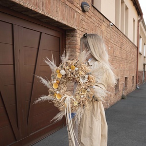 �Maison Aurelia � Édition Dorée� - ünnepi díszek, dekorációk - húsvéti díszek és dekorációk - húsvéti ajtódísz, kopogtató - Meska.hu