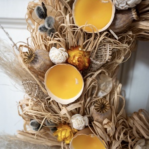 �Maison Aurelia � Édition Dorée� - ünnepi díszek, dekorációk - húsvéti díszek és dekorációk - húsvéti ajtódísz, kopogtató - Meska.hu