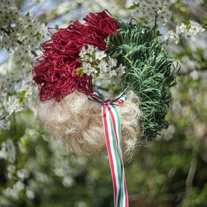 Nemzeti koszorú??, Ünnepi díszek, dekorációk, Húsvéti díszek és dekorációk, Húsvéti ajtódísz, kopogtató, Virágkötés, MESKA