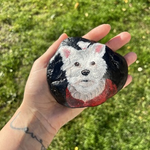 Emlékkő - művészet - festmény - akril - Meska.hu