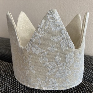Aranyszállal átszőtt textil korona, kis hercegeknek/hercegnőknek! - Meska.hu