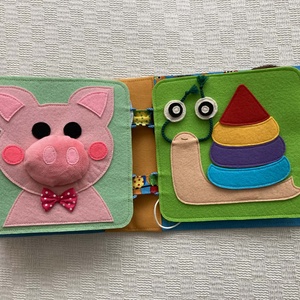 Csendeskönyv,matatókönyv kicsiknek. - játék & sport - készségfejlesztő és logikai játék - logikai játékok - Meska.hu