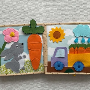 Húsvéti csendeskönyv. - baba - mama - baba játékok - textilkönyv & babakönyv - Meska.hu