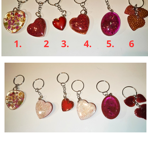 Epoxigyanta kulcstartó díszítéssel. Költség 1 darab termékre  - táska & tok - kulcstartó & táskadísz - kulcstartó - Meska.hu