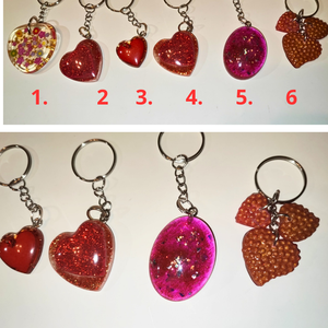 Epoxigyanta kulcstartó díszítéssel. Költség 1 darab termékre  - táska & tok - kulcstartó & táskadísz - kulcstartó - Meska.hu