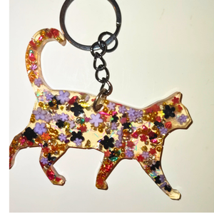 Epoxigyanta kulcstartó díszítéssel. Költség 1 darab termékre  - táska & tok - kulcstartó & táskadísz - kulcstartó - Meska.hu