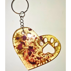 Epoxigyanta kulcstartó díszítéssel. Költség 1 darab termékre  - Meska.hu