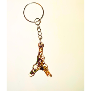 Epoxigyanta kulcstartó díszítéssel. Költség 1 darab termékre  - Meska.hu