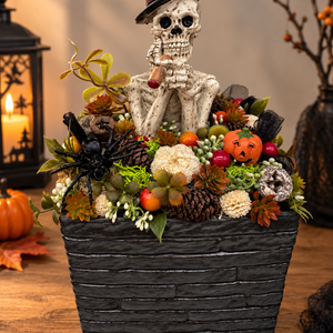 Halloween-i csontvázas asztaldísz - Meska.hu