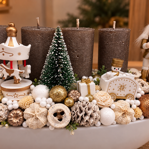 Diótörő karácsonyi varázslat-huszáros adventi asztaldísz - karácsony - adventi díszek - adventi asztaldísz - Meska.hu
