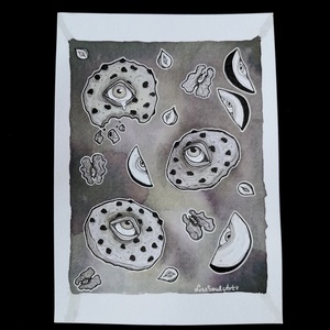 Kézzel festett kép (A5) , Művészet, Grafika & Illusztráció, Tus, Festészet, Fotó, grafika, rajz, illusztráció, MESKA