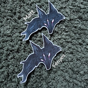 Matrica - black fox - otthon & életmód - papír, írószer - matrica, matrica csomag - Meska.hu