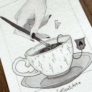 Eredeti, kézzel készült illusztráció - 2025 inktober - Baklövés - művészet - grafika & illusztráció - tus - Meska.hu