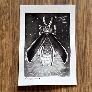 Eredeti, kézzel készült illusztráció - 2025 inktober - Szentjánosbogár - művészet - grafika & illusztráció - tus - Meska.hu