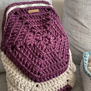 Lottikart horgolt táska, hátitáska - táska & tok - hátizsák - hátizsák - Meska.hu