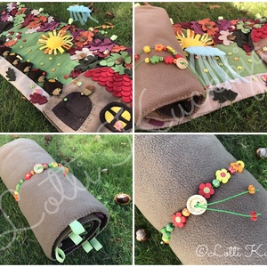 ÚJ!!! Sün Balázs interaktív meseszőnyeg, játszószőnyeg, játszópad, bábszínház, falvédő, ujjbáb készlet  -  - Meska.hu