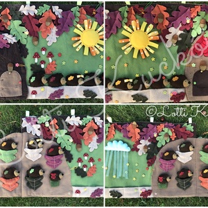 ÚJ!!! Sün Balázs interaktív meseszőnyeg, játszószőnyeg, játszópad, bábszínház, falvédő, ujjbáb készlet  -  - Meska.hu