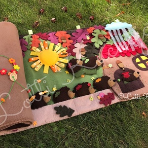 ÚJ!!! Sün Balázs interaktív meseszőnyeg, játszószőnyeg, játszópad, bábszínház, falvédő, ujjbáb készlet  -  - Meska.hu