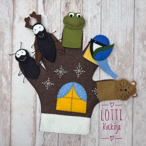 Kesztyű mese ujjbáb készlet - játék & sport - bábok - ujjbáb - Meska.hu