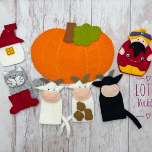 2 az 1-ben ujjbáb készlet: ,,A török és a tehenek és az ,,Iciri-piciri c. mesék, Játék & Sport, Bábok, Ujjbáb, Baba-és bábkészítés, Hímzés, MESKA