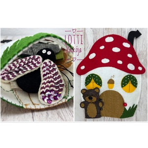 2 az 1-ben ujjbáb készlet: A vityilló és A gomba alatt c. mesék - játék & sport - bábok - ujjbáb - Meska.hu