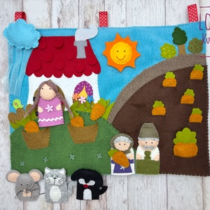 Répamese interaktív meseszőnyeg, ujjbáb készlet  - játék & sport - bábok - báb készlet - Meska.hu