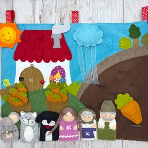 Répamese interaktív meseszőnyeg, ujjbáb készlet  - játék & sport - bábok - báb készlet - Meska.hu