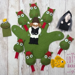 Magyar népmesék / Királyos ujjbáb készlet - játék & sport - bábok - ujjbáb - Meska.hu