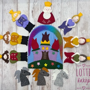 Magyar népmesék / Királyos ujjbáb készlet - játék & sport - bábok - ujjbáb - Meska.hu