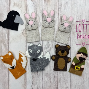 Zelk Zoltán: A három nyúl ujjbáb készlet, Játék & Sport, Bábok, Ujjbáb, Baba-és bábkészítés, Hímzés, MESKA