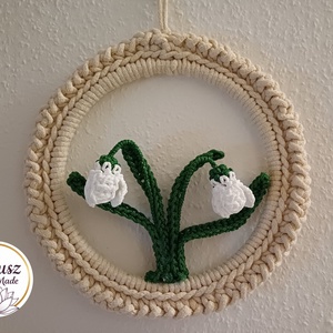 Hóvirág ajtódísz - Meska.hu